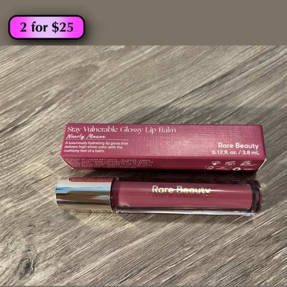 Rare Beauty Other - 2 for $25: RARE BEAUTY Stay Vulnerable Glossy Lip Balm in Nearly Mauve